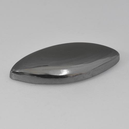 Hematita gris natural de 10,23 ct, marquesa, opaco