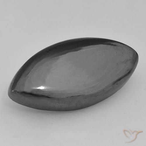 21.59ct Natural Gris medio Hematites, Marquesa, Opaco