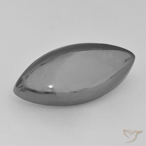 19.46ct Natural Gris plateado Hematites, Marquesa, Opaco