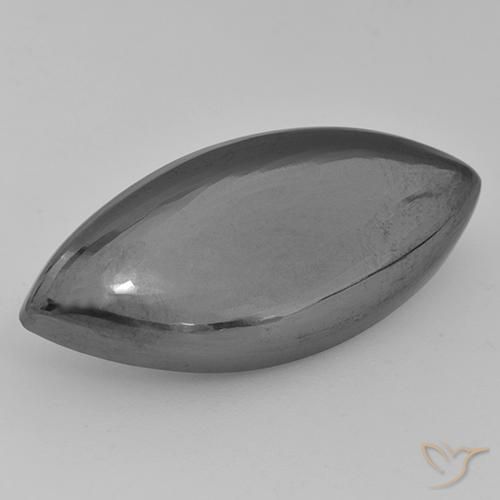 29.54ct Natural Gris medio Hematites, Marquesa, Opaco