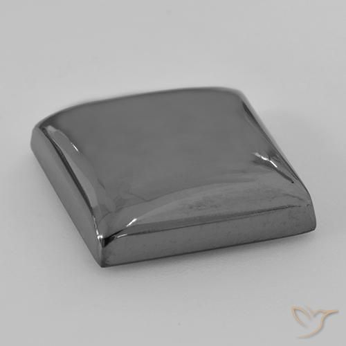 Hematites Verde medio natural de 28.45 ct, Cuadrado, Opaco