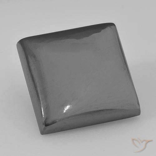 23.37ct Natural Gris medio Hematites, Cuadrado, Opaco