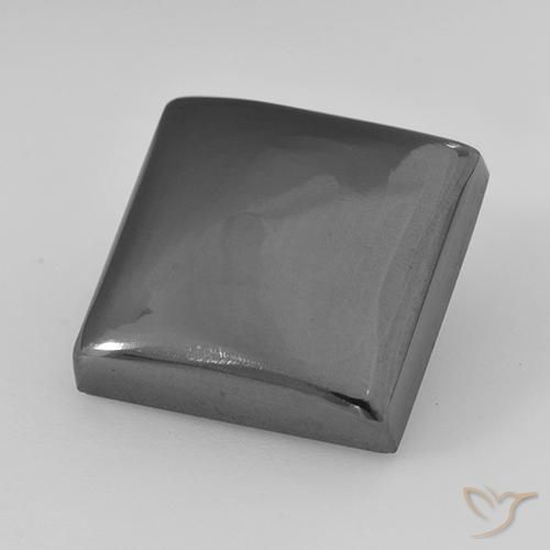 Hematites Gris plateado natural de 21.47 ct, Cuadrado, Opaco
