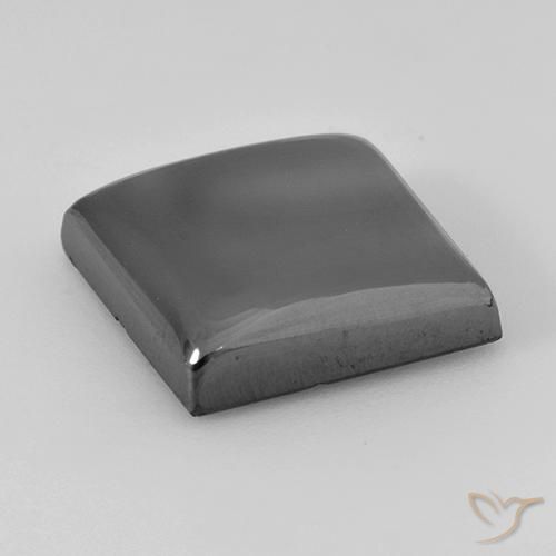 Hematites Gris plateado natural de 21.47 ct, Cuadrado, Opaco