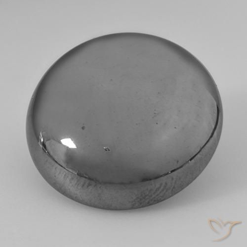 40.78ct Natural Gris plateado Hematites, Redondo, Opaco