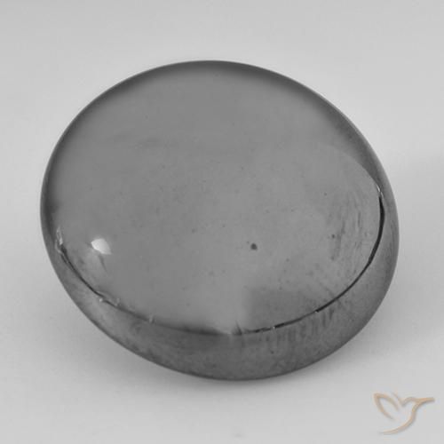 Hematites Gris plateado natural de 40.78 ct, Redondo, Opaco
