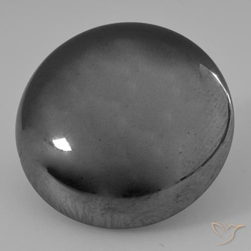 Hematites Verde medio natural de 38.17 ct, Redondo, Opaco