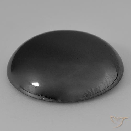 Hematites Verde medio natural de 38.17 ct, Redondo, Opaco