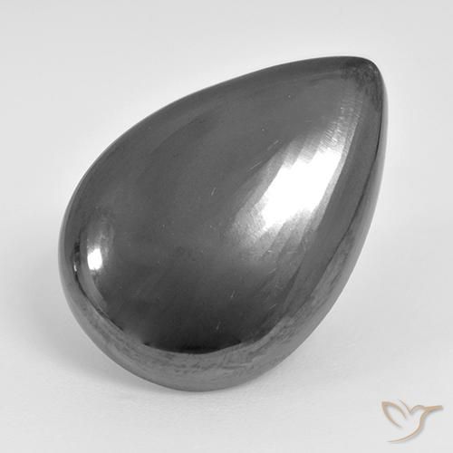 29.01ct Natural Verde medio Hematites, En forma de pera, Opaco