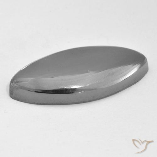 Hematites Gris medio natural de 14.86 ct, Marquesa, Opaco