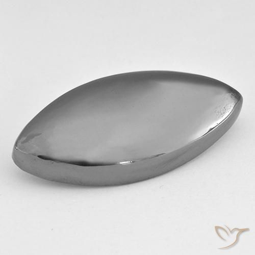 Hematites Gris plateado natural de 30.85 ct, Marquesa, Opaco