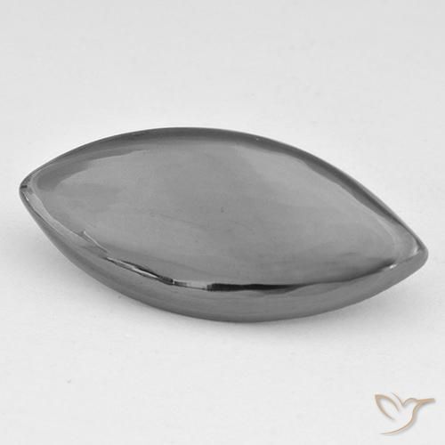 18.06ct Natural Gris plateado Hematites, Marquesa, Opaco