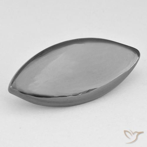 Hematites Gris plateado natural de 18.06 ct, Marquesa, Opaco