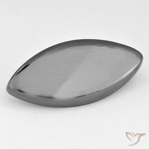 14.60ct Natural Gris plateado Hematites, Marquesa, Opaco
