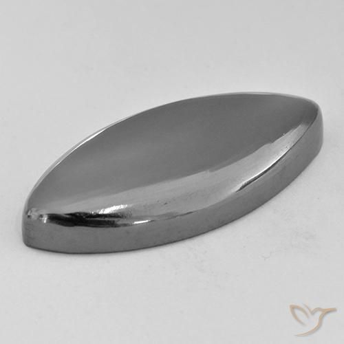 Hematites Gris medio natural de 29.62 ct, Marquesa, Opaco
