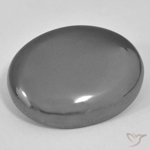 41.45ct Natural Gris medio Hematites, Ovalada, Opaco