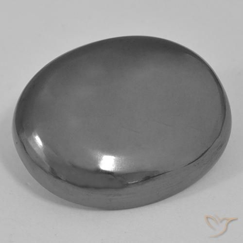 35.61ct Natural Gris medio Hematites, Ovalada, Opaco