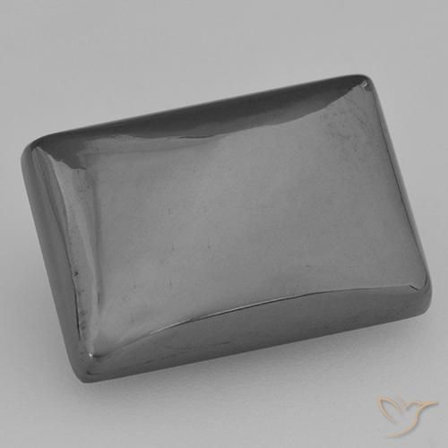 Hematites Gris medio natural de 13.17 ct, Corte Baguette, Opaco