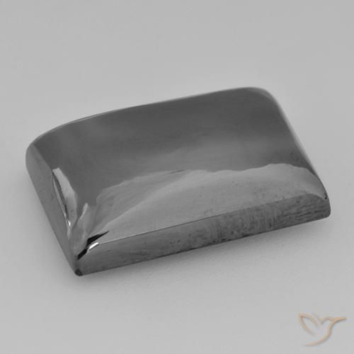 Hematites Gris medio natural de 27.45 ct, Corte Baguette, Opaco