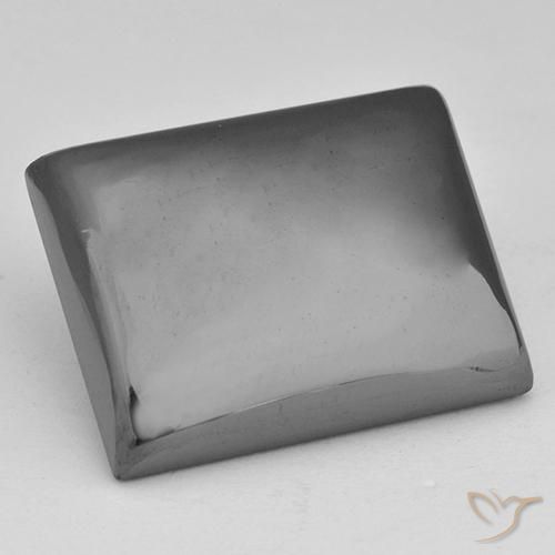 23.74ct Natural Gris plateado Hematites, Corte Baguette, Opaco