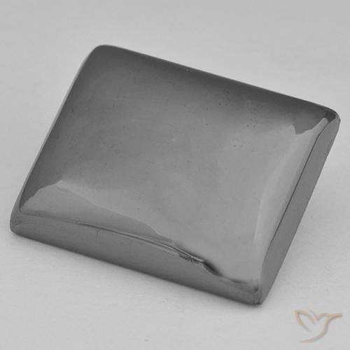 Hematites Gris plateado natural de 23.74 ct, Corte Baguette, Opaco