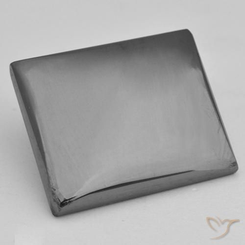 Hematites Gris medio natural de 23.01 ct, Corte Baguette, Opaco