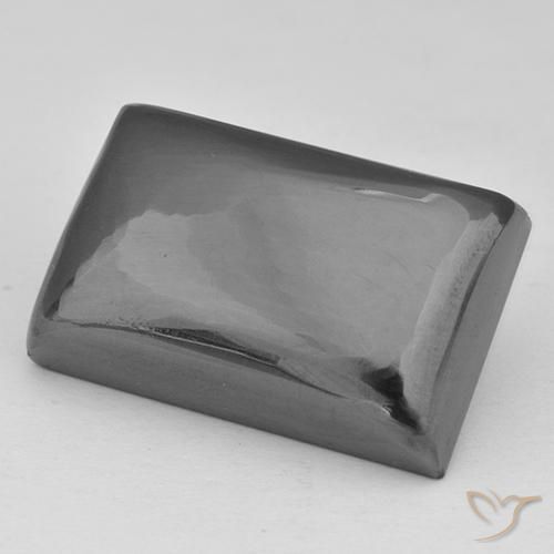 Hematites Verde medio natural de 32.31 ct, Corte Baguette, Opaco