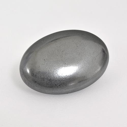 Hematites Gris medio natural de 6.62 ct, Corte Óvalo, Opaco