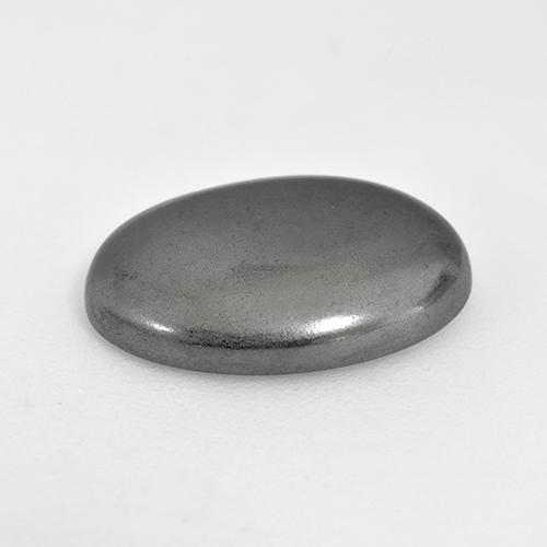 Hematites Gris medio natural de 6.62 ct, Corte Óvalo, Opaco