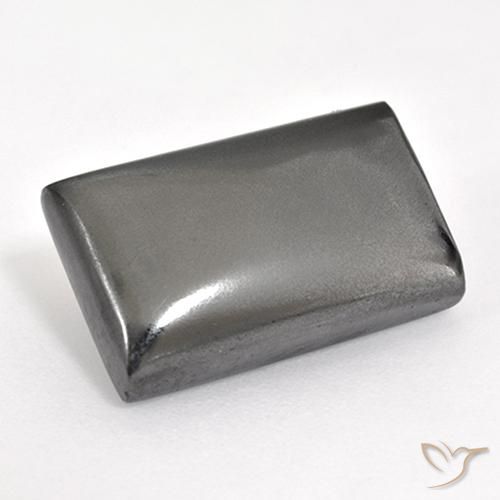 14.67ct Natural Gris medio Hematites, Corte Baguette, Opaco