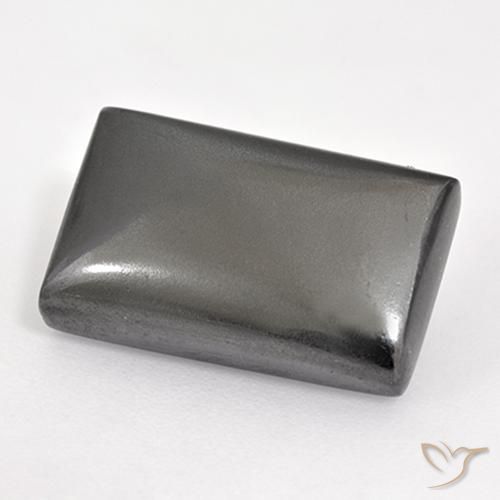 Hematites Gris medio natural de 14.67 ct, Corte Baguette, Opaco