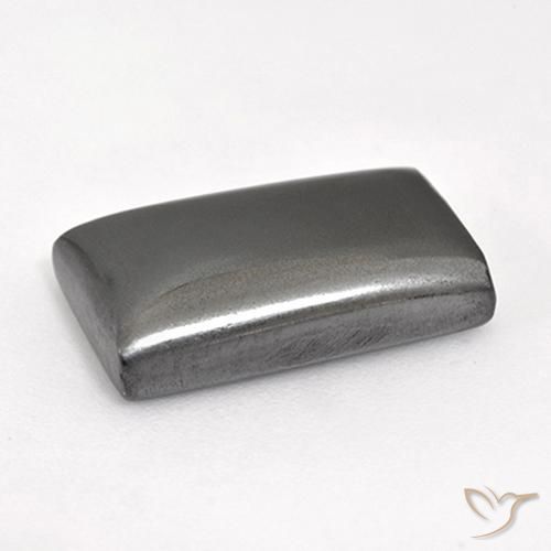 Hematites Gris medio natural de 14.67 ct, Corte Baguette, Opaco