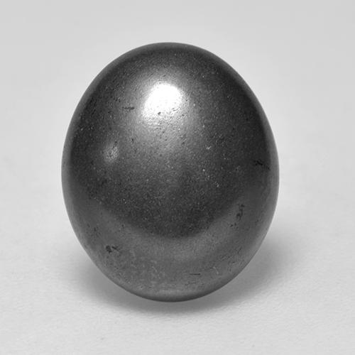 Hematites Gris natural de 6.85 ct, Corte Óvalo, Opaco