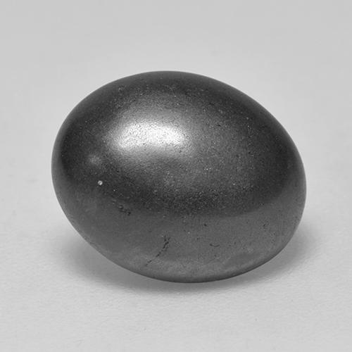 Hematites Gris natural de 6.85 ct, Corte Óvalo, Opaco