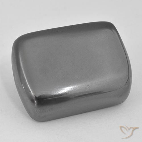 38.42ct Natural Gris plateado Hematites, Forma Cojín, Opaco
