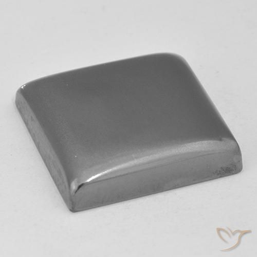 Hematites Gris medio natural de 23.43 ct, Cuadrado, Opaco