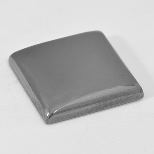 Hematites Gris medio natural de 22.87 ct, Cuadrado, Opaco