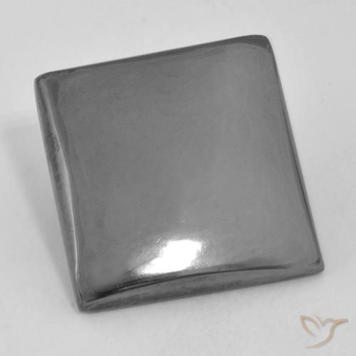 20.74ct Natural Gris medio Hematites, Cuadrado, Opaco