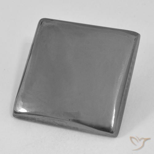 Hematites Gris medio natural de 20.74 ct, Cuadrado, Opaco