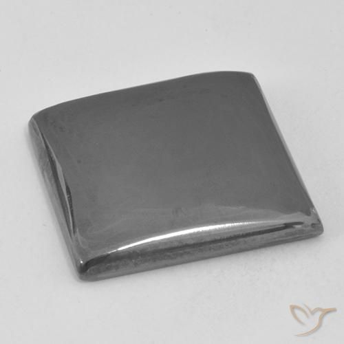 Hematites Gris medio natural de 20.74 ct, Cuadrado, Opaco