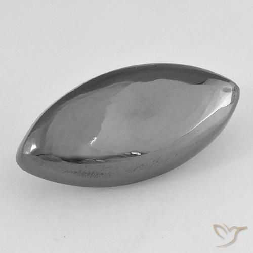 16.07ct Natural Gris medio Hematites, Marquesa, Opaco