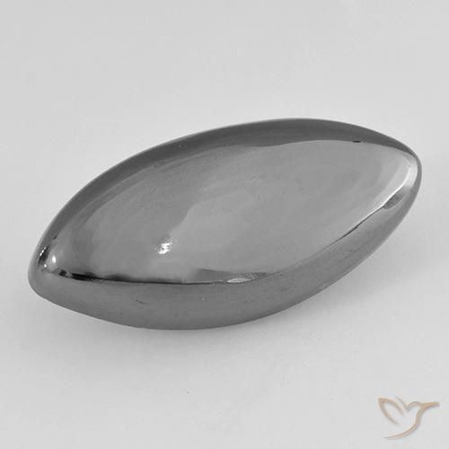 19.72ct Natural Gris plateado Hematites, Marquesa, Opaco