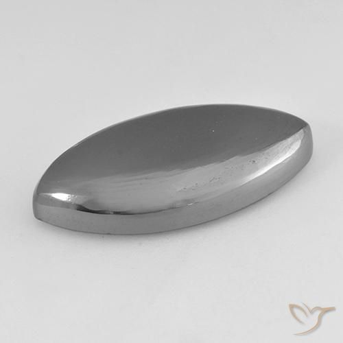 Hematites Gris medio natural de 24.34 ct, Marquesa, Opaco