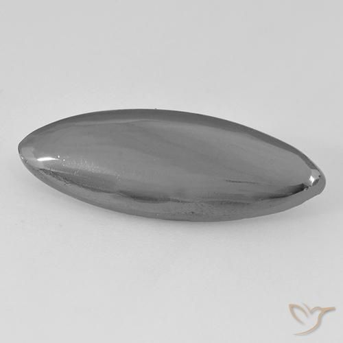 Hematites Gris medio natural de 12.87 ct, Marquesa, Opaco