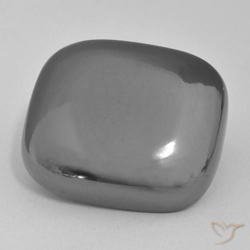48.66ct Natural Gris medio Hematites, Forma Cojín, Opaco