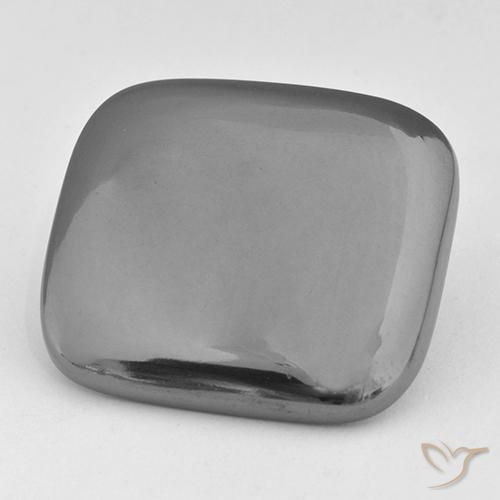 42.76ct Natural Gris medio Hematites, Forma Cojín, Opaco
