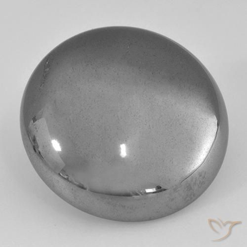 33.02ct Natural Gris medio Hematites, Redondo, Opaco