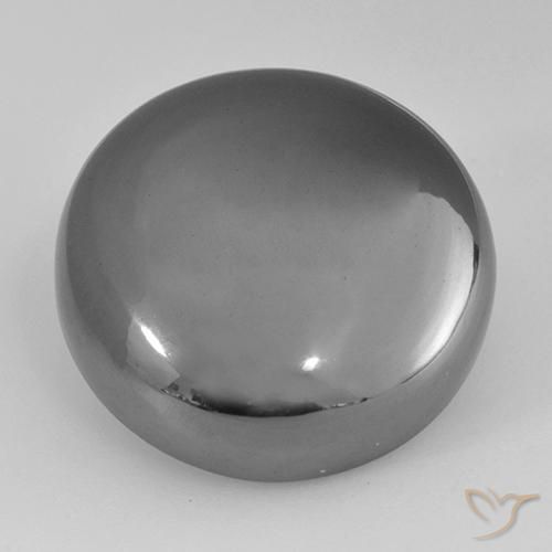 36.71ct Natural Gris medio Hematites, Redondo, Opaco