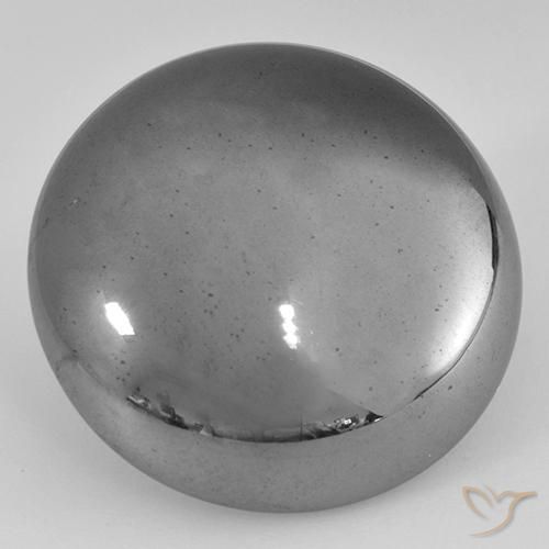 40.97ct Natural Gris medio Hematites, Redondo, Opaco