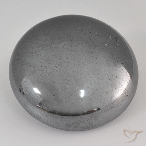39.05ct Natural Gris plateado Hematites, Redondo, Opaco